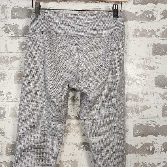 Kyodan Leggings Women's Small Gray Herringbone Athletic Yoga Lounge High Waist - Picture 9 of 16